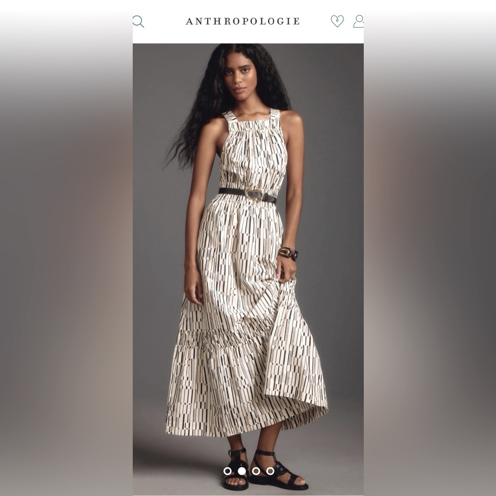 NWT Anthropologie The Somerset Maxi Dress: Poplin Halter Edition XXSP